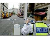 Rua de Londres fechada depois do ataque terrorista