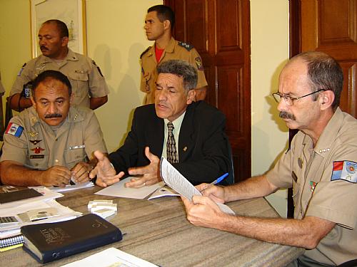 Reunião no Comando Geral da Polícia Militar