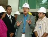 Ronaldo Lessa visita as obras do aeroporto de Maceió