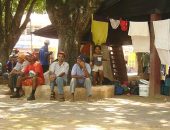 Trabalhadores rurais ocupam a praça Sinimbu por tempo indeterminado