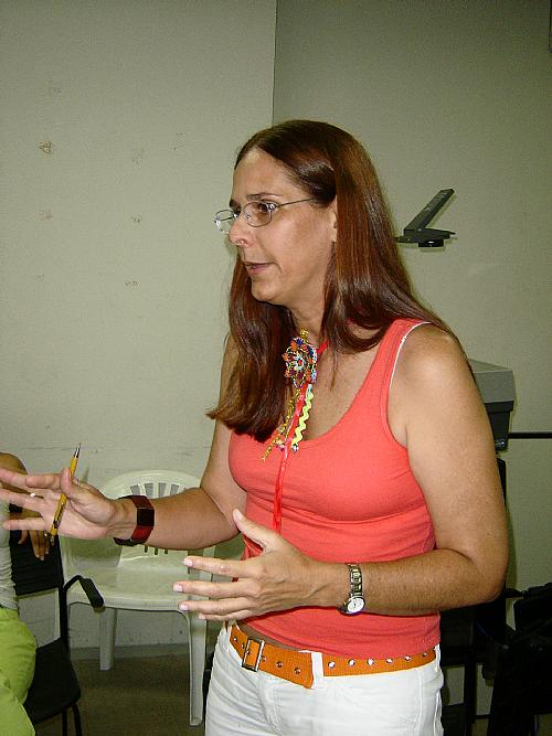 Coordenadora Kátia Betina, do setor de Ações de Saúde Pública da Sesau