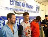 Fábio Adriano, Agildo Avelo e João Tenório Queiroz, acusados do assalto aos Correios de Ouro Branco