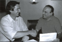 Cleto Falcão e Fernando Collor juntos em foto do arquivo do ex-deputado