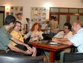 Músicos se reuniram no Café Literário da ESMAL para discutir sobre a cultura popular