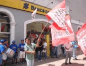 Protestos marcaram paralisação em Maceió