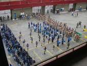 Alunos de escolas públicas participam da solenidade no Estádio Rei Pelé