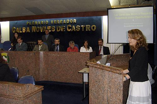Renata Fonseca expôs na Câmara projeto sobre a Lei Geral