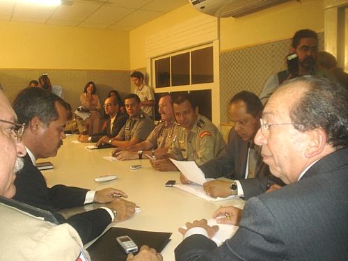 A reunião da cúpula de Segurança discutiu estratégias para solucionar os crimes em Alagoas.