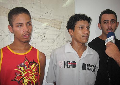 Cristiano, Aguinaldo e Anderson confessaram participação no assalto