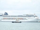 Transatlântico MSC Armonia está ancorado no cais do Porto de Maceió