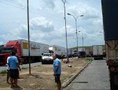 Congestionamento é intenso nas proximidades do Posto Fiscal de Novo Lino