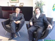 Coaracy Fonseca com o procurador-geral da República, Antônio Fernando Barros,