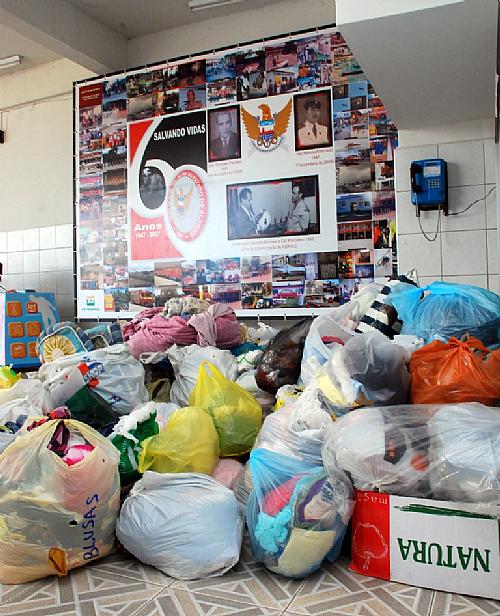 Alimentos, roupas e agasalhos foram doados para as vítimas da chuva em Branquinha