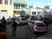 Forte aparato policial foi deslocado para a Rua Miguel Palmeira