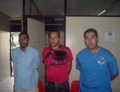 Leandro Lima, Fábio José e Bruno Leandro estão presos no 1º DP