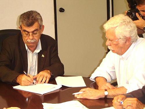 Presidente da Arsal, Álvaro Machado, e diretor da Sistran