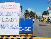 Servidores do Detran em greve voltam a bloquear acesso ao órgão