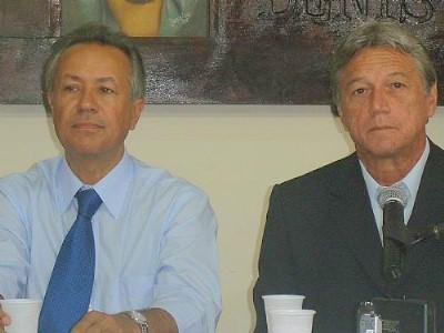 José Wanderley Neto e Téo Vilela, respectivamente vice-governador e governador eleitos