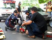 Mulher fica ferida em acidente na Sandoval Arroxelas