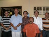 Kil e o governador Mano com dirigentes da Associação dos Transportadores