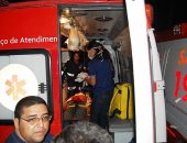 Motoqueiro recebeu primeiros atendimentos na ambul