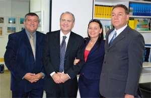 Senador Renan recebeu vereadores alagoanos em Brasília