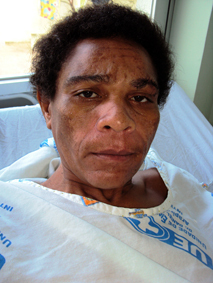 A paciente diz que se chama Cláudia Santos e que mora no município de Juazeiro