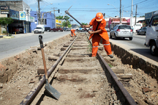 Obras na malha ferroviária estão à todo vapor em Maceió