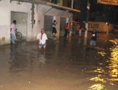 Fortes chuvas deixam várias ruas alagadas na periferia de São Miguel dos Campos