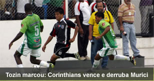 Corinthians venceu Murici por 1 a 0