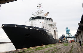 O navio Seabed Worker, da Noruega, vai participar das novas buscas