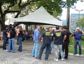 Servidores estaduais realizam mobilização na Praça Dom Pedro II