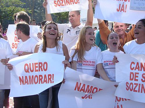 Evento reuniu pessoas em busca de namorados no Parque do Ibirapuera, Zona Sul de São Paulo