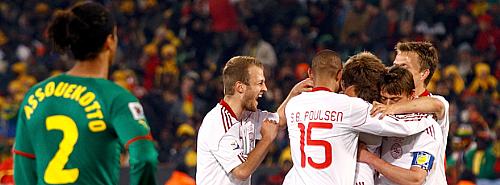 Dinamarca vence por 2 a 1 sobre Camarões