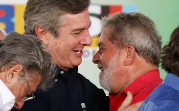 Lula e Collor, juntos em solenidade em Alagoas
