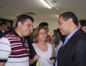 Ministro da Promoção de Igualdade Social, Elói Ferreia em conversa com o prefeito de União dos Palmares Areski Freitas