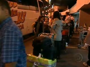 Passageiros foram levados para hotéis no Rio de Janeiro
