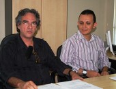 Delegado Maurício Henrique Duarte e o coordenador da Asfixia, Daniel Pinto