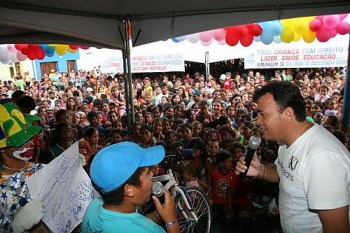 Prefeito Cristiano Matheus comandou festa do Dia das Crianças em Marechal Deodoro