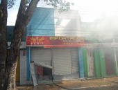 Incêndio destruiu loja de importados no Centro