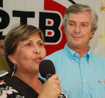 Célia Rocha e o senador Fernando Collor