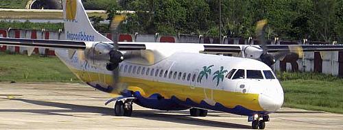 Imagem do mesmo modelo, um ATR-72, que sofreu o acidente em Cuba.