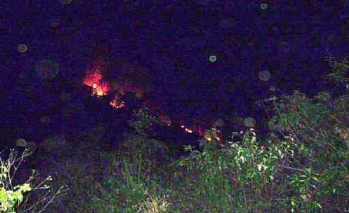 Em 2008, incêndio atingiu Serra da Barriga