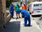 Funcionários da Sempma tamponaram fossa de restaurante