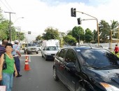 Devido à falta de energia, semáforos apagaram em vários pontos da avenida