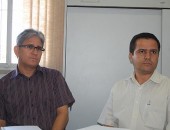 Marcelo Albuquerque (representante da Servipa) e Elias Barbosa (Gerenten de Serviços Gerais da Ufal)