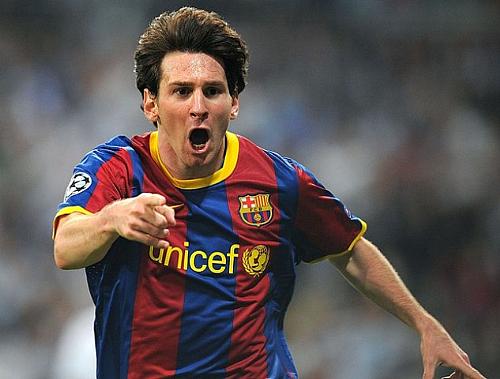 Messi comemora gol do Barcelona na vitória desta quarta-feira sobre o Real