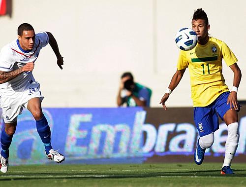 Neymar em ação pela Seleção Brasileira