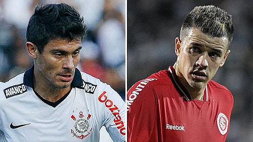 Alex, do Corinthians, e D'Alessandro, do Internacional, são os criadores de suas equipes e se enfrentam nesta quinta-feira, no Pacaembu