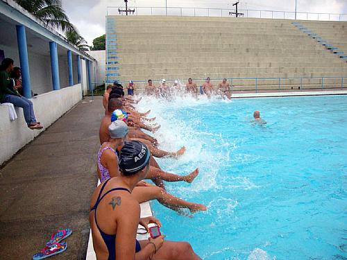 Aula prática capacitação em natação